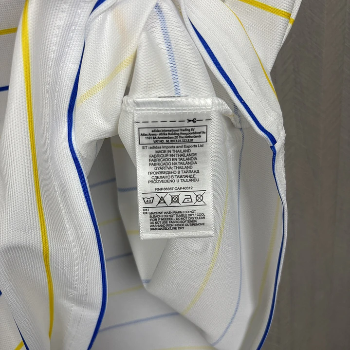 CAMISA LEEDS UNITED 26/27 FORA - Branca Listrada 8