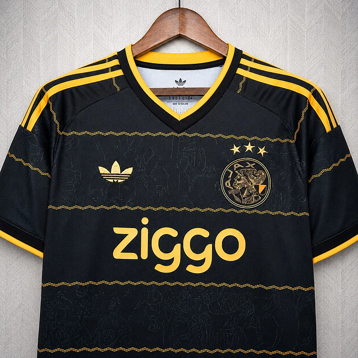 CAMISETA AJAX 26/27 EDIÇÃO ESPECIAL - Preta e Dourada 5