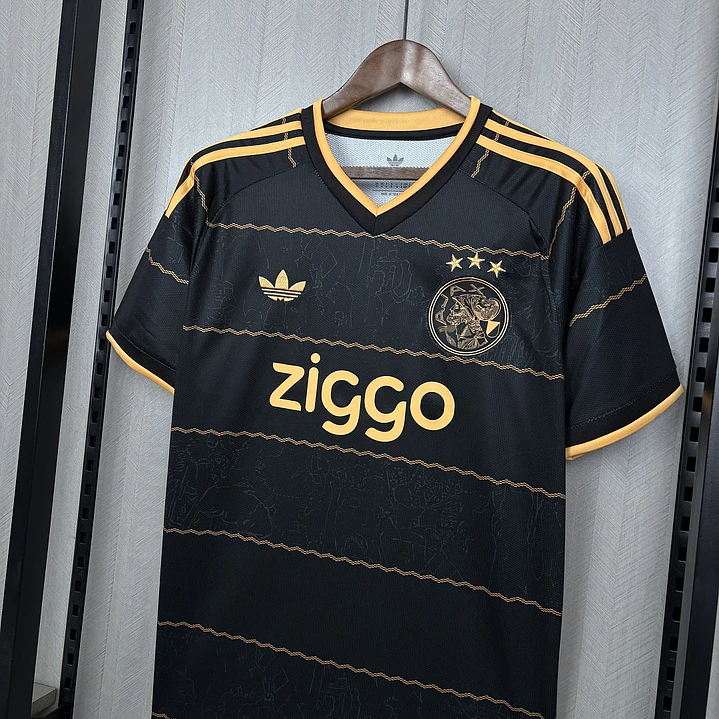 CAMISETA AJAX 26/27 EDIÇÃO ESPECIAL - Preta e Dourada 6