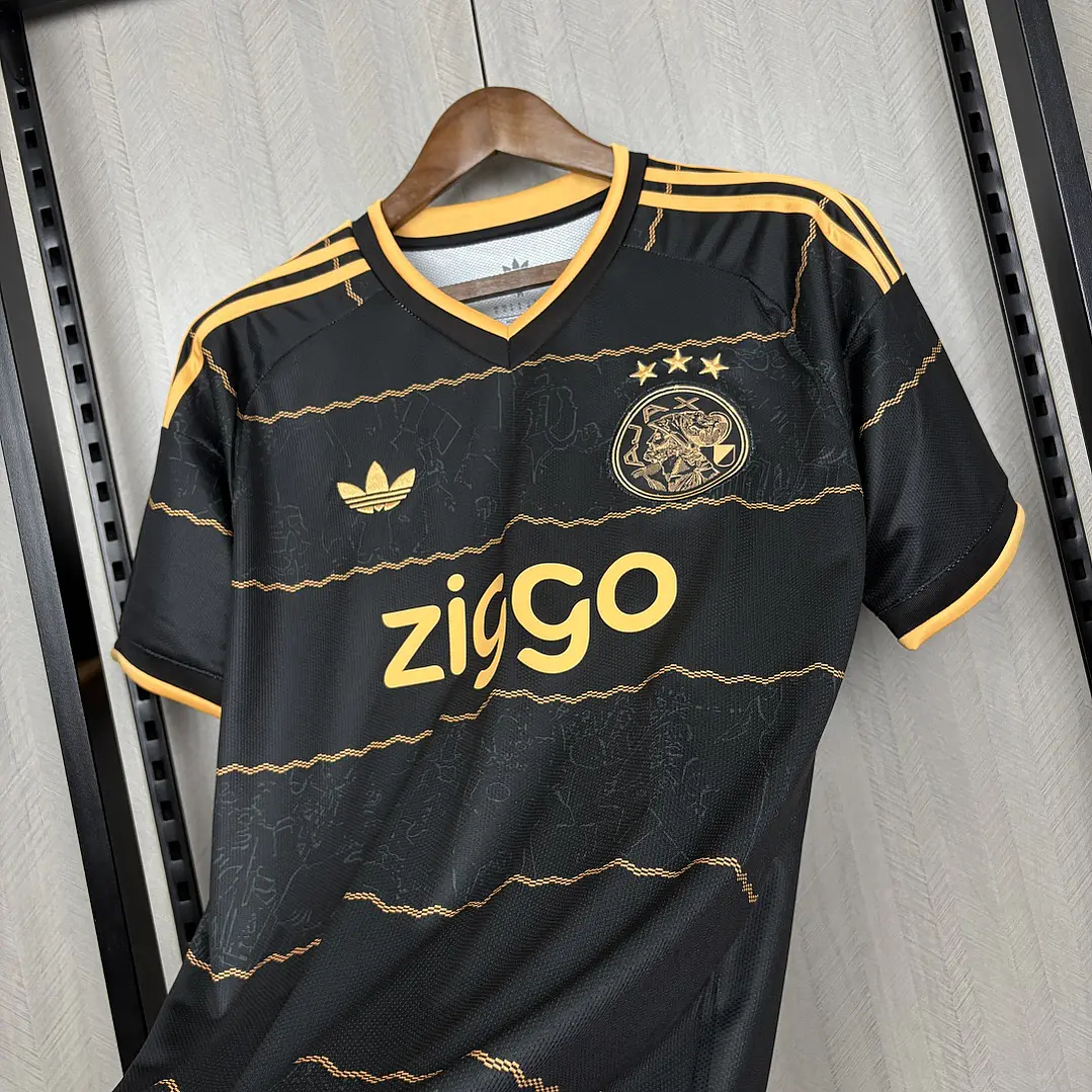 CAMISETA AJAX 26/27 EDIÇÃO ESPECIAL - Preta e Dourada 7