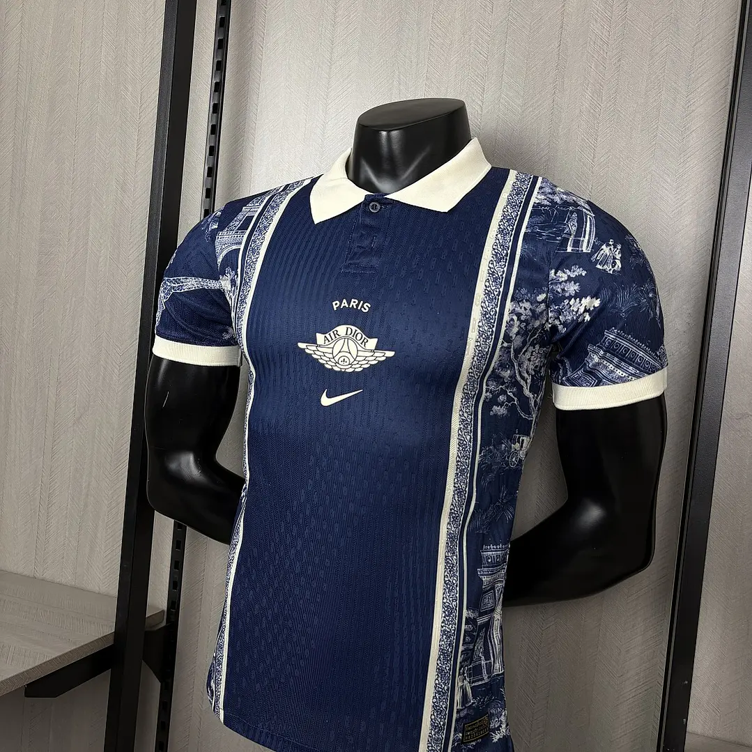 CAMISA PSG 26/27 EDIÇÃO ESPECIAL - Azul-Marinho Estampada 4