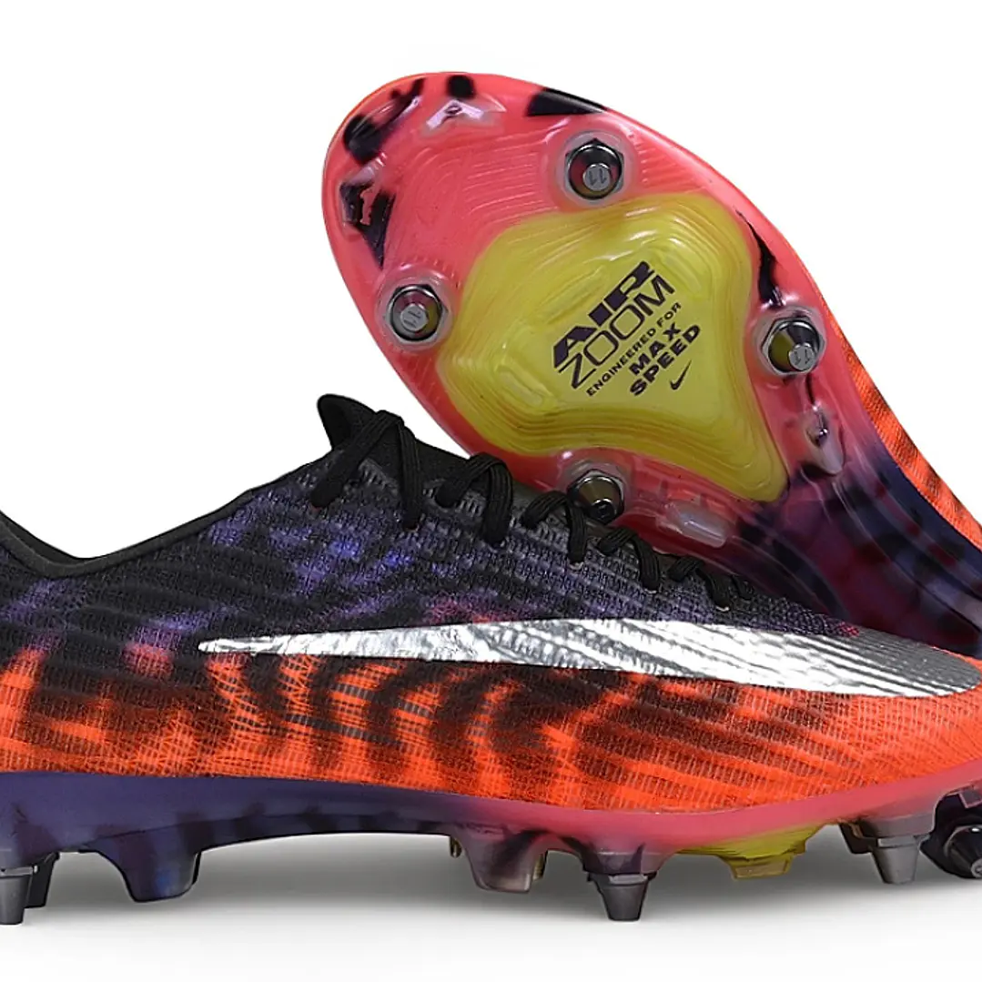 Chuteira Nike Air Zoom Mercurial Superfly XI Elite SG-Pro - Preto, Roxo e Laranja 1