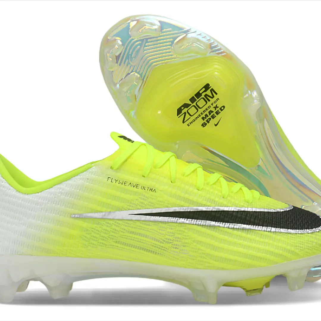 Chuteira Nike Air Zoom Mercurial Superfly XI Elite FG - Verde-Limão e Branco 1