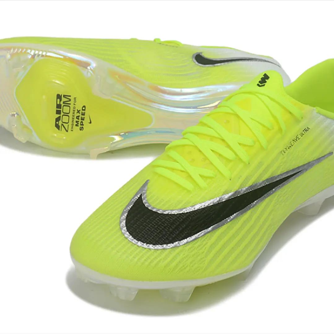 Chuteira Nike Air Zoom Mercurial Superfly XI Elite FG - Verde-Limão e Branco 4