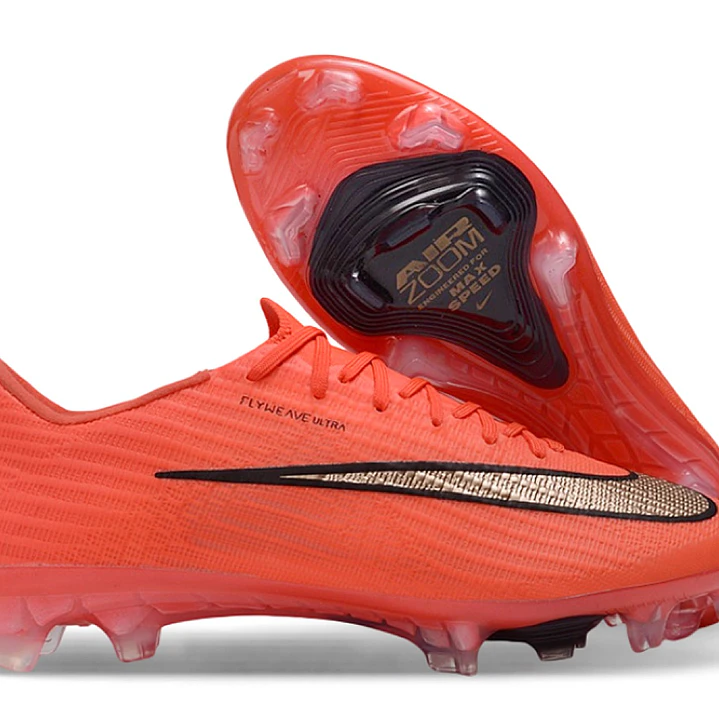 Chuteira Nike Air Zoom Mercurial Superfly XI Elite FG - Laranja e Prata 1