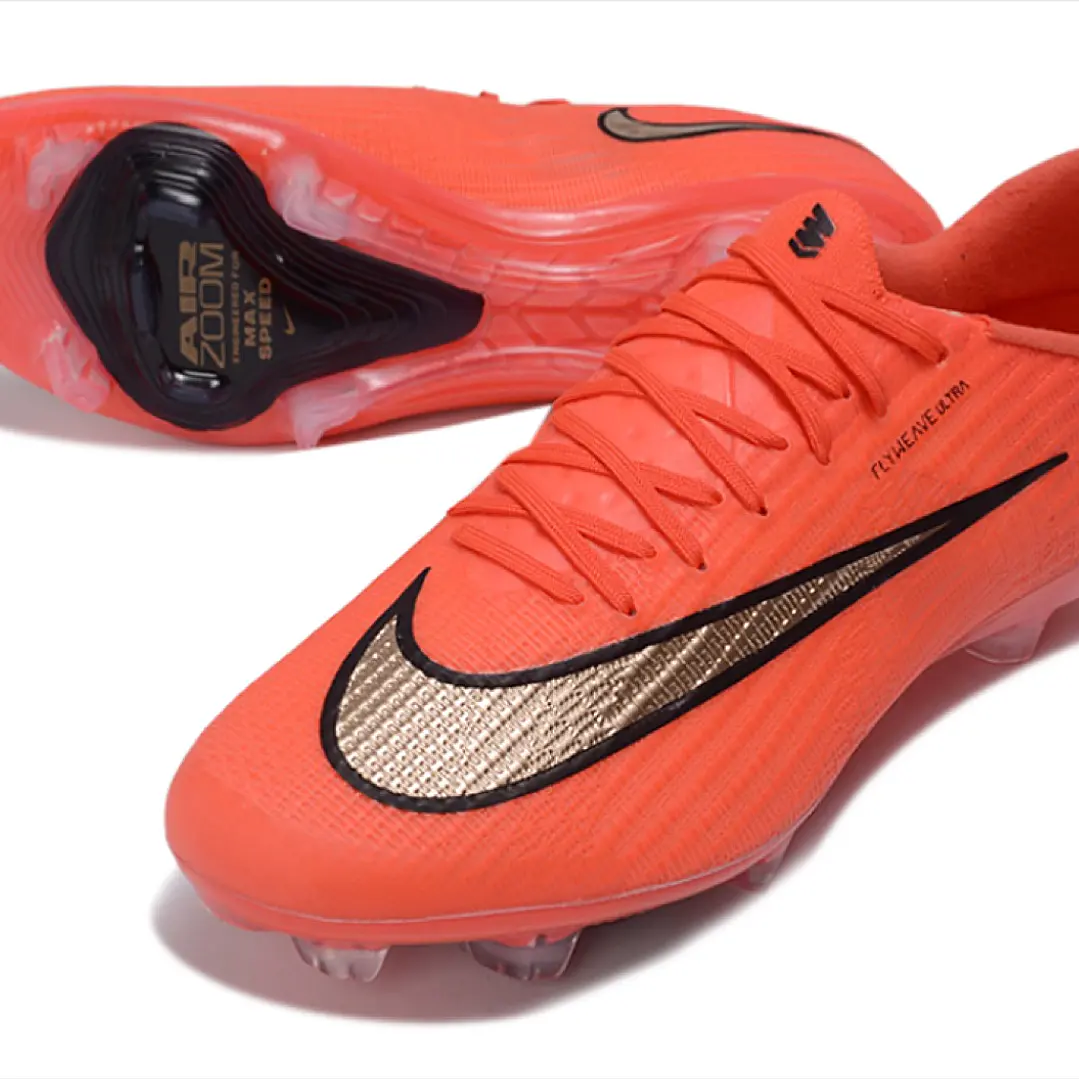 Chuteira Nike Air Zoom Mercurial Superfly XI Elite FG - Laranja e Prata 4