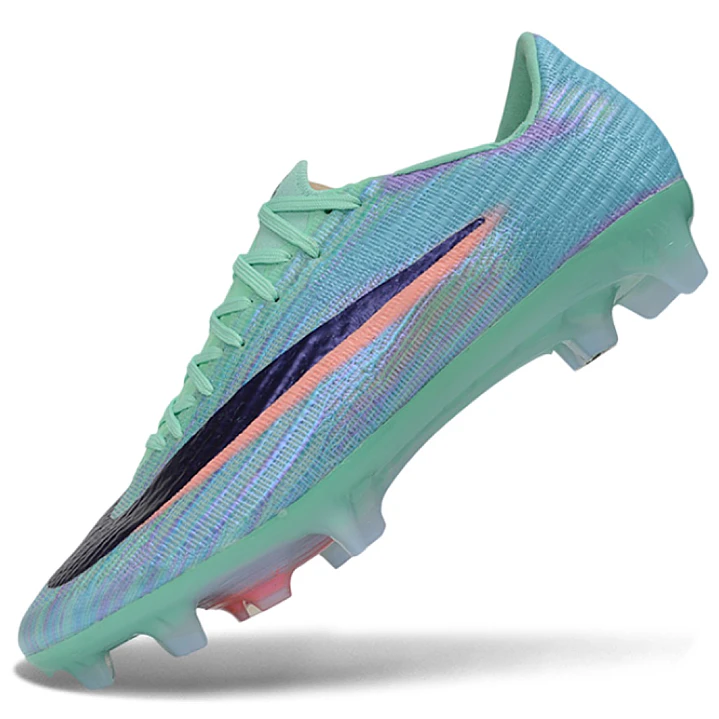 Chuteira Nike Air Zoom Mercurial Superfly XI Elite FG - Verde-Água e Roxo Iridescente 3