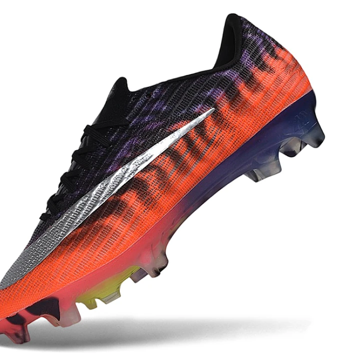Chuteira Nike Air Zoom Mercurial Vapor 17 Elite FG - Laranja, Azul e Prata 3