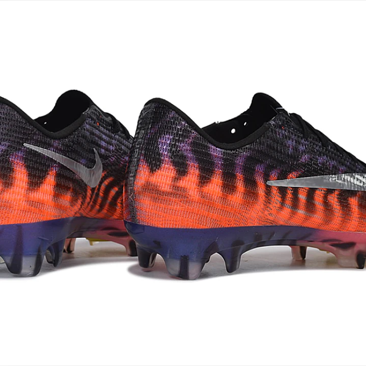 Chuteira Nike Air Zoom Mercurial Vapor 17 Elite FG - Laranja, Azul e Prata 5