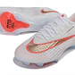 Chuteira Nike Air Zoom Mercurial Vapor 17 Elite FG - Branco e Laranja - thumbnail 4