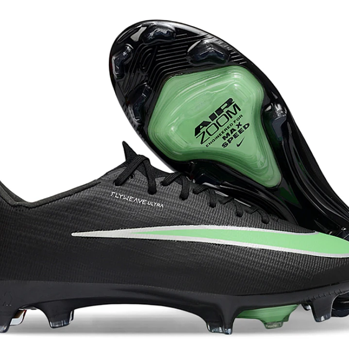 Chuteira Nike Air Zoom Mercurial Vapor 17 Elite FG - Preto e Verde 1