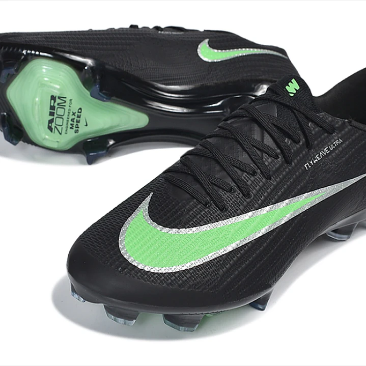 Chuteira Nike Air Zoom Mercurial Vapor 17 Elite FG - Preto e Verde 5