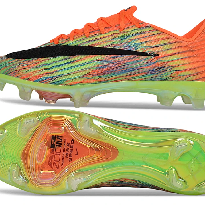 Chuteira Nike Air Zoom Mercurial Vapor 17 Elite FG - Vermelho, Verde e Preto 6