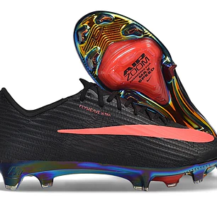 Chuteira Nike Air Zoom Mercurial Vapor 17 Elite FG - Preto e Laranja