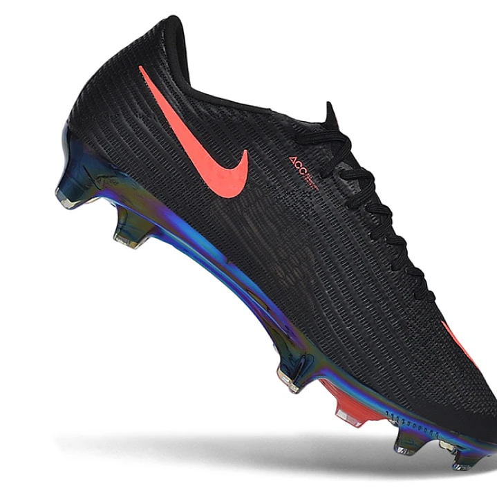 Chuteira Nike Air Zoom Mercurial Vapor 17 Elite FG - Preto e Laranja 2