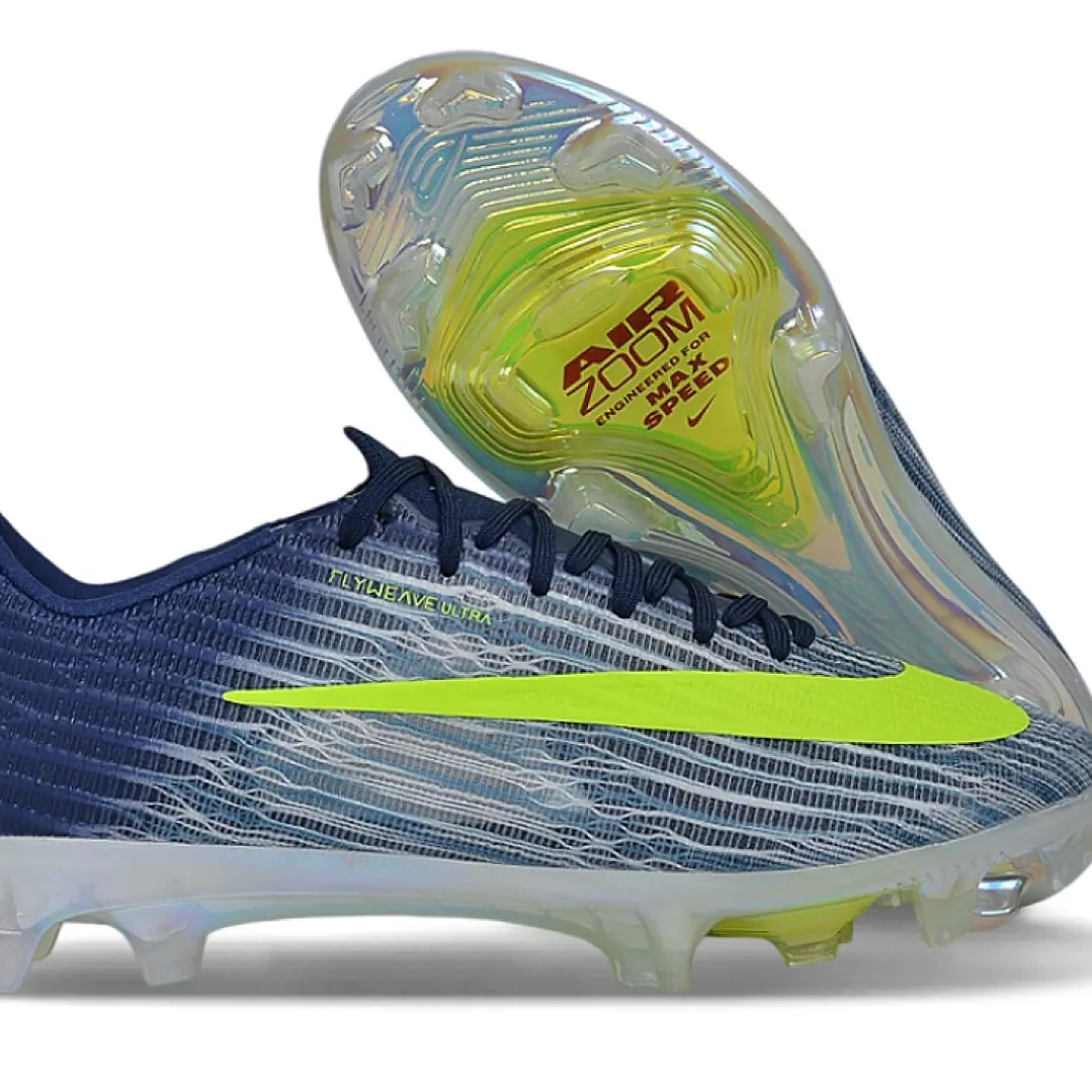 Chuteira Nike Air Zoom Mercurial Vapor 17 Elite FG - Azul e Verde 1