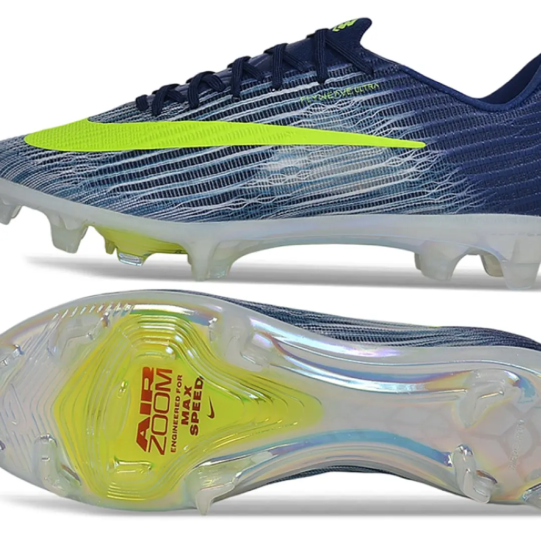Chuteira Nike Air Zoom Mercurial Vapor 17 Elite FG - Azul e Verde 6