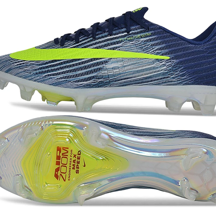 Chuteira Nike Air Zoom Mercurial Vapor 17 Elite FG - Azul e Verde 6