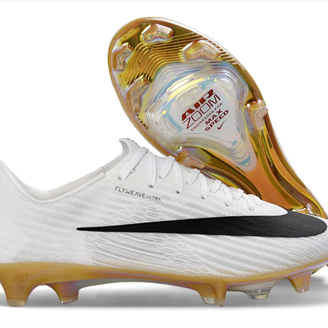 Chuteira Nike Air Zoom Mercurial Vapor 17 Elite FG - Branco e Preto 1