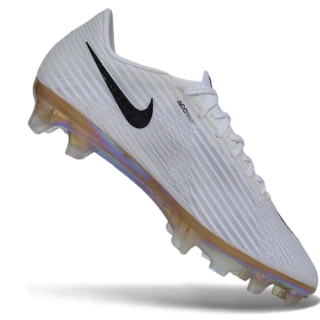 Chuteira Nike Air Zoom Mercurial Vapor 17 Elite FG - Branco e Preto 2