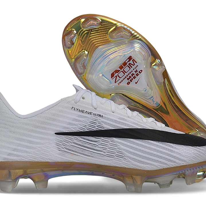 Chuteira Nike Air Zoom Mercurial Vapor 17 Elite FG - Branco e Preto 6