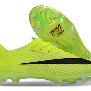 Chuteira Nike Air Zoom Mercurial Vapor 17 Elite FG - Verde Neon e Preto