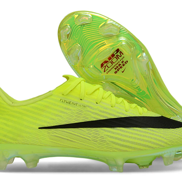 Chuteira Nike Air Zoom Mercurial Vapor 17 Elite FG - Verde Neon e Preto 1