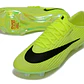 Chuteira Nike Air Zoom Mercurial Vapor 17 Elite FG - Verde Neon e Preto - Thumbnail 4