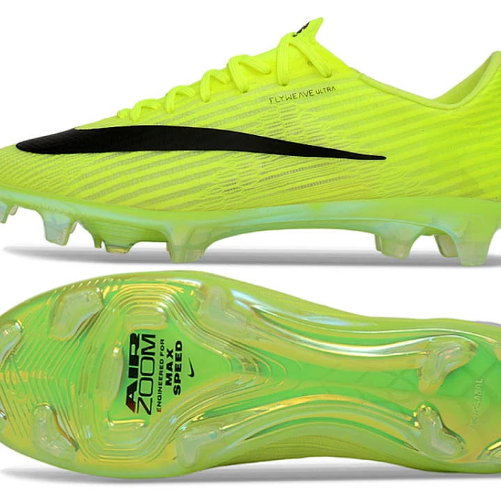Chuteira Nike Air Zoom Mercurial Vapor 17 Elite FG - Verde Neon e Preto 6