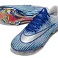 Chuteira Nike Air Zoom Mercurial Vapor 17 Elite FG - Azul e Branco - Thumbnail 4