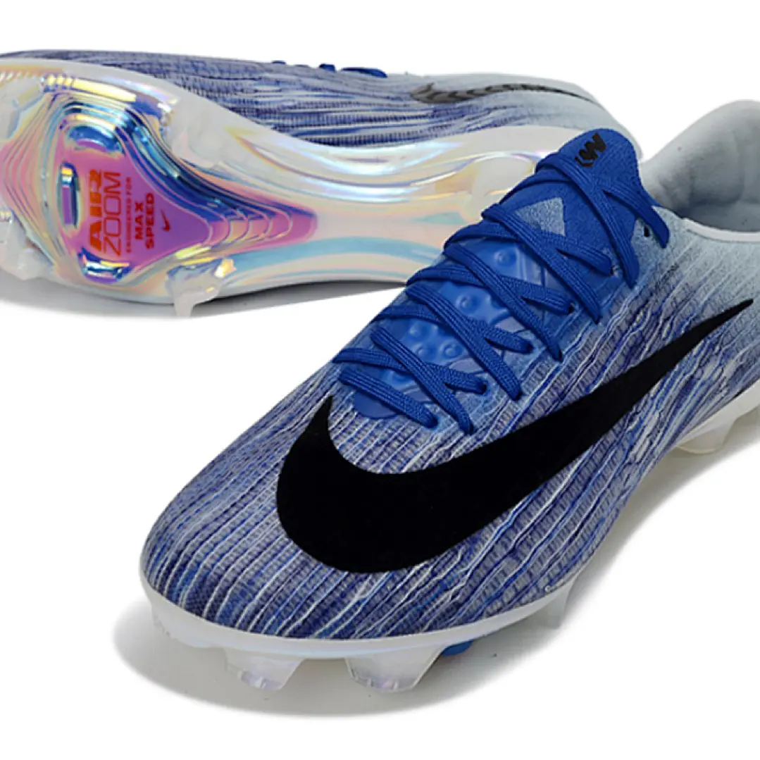 Chuteira Nike Air Zoom Mercurial Vapor 17 Elite FG - Azul e Preto 4