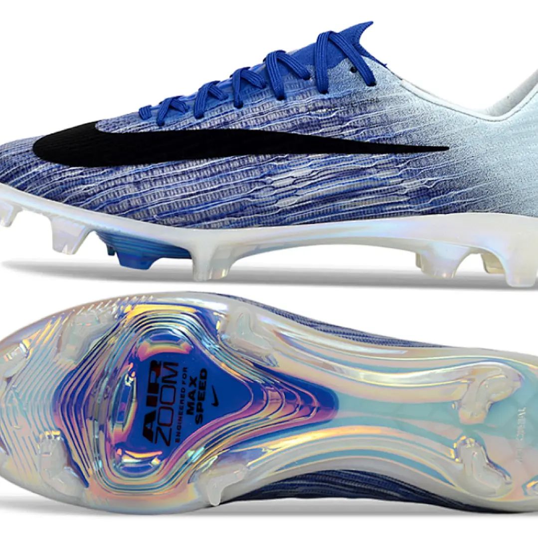 Chuteira Nike Air Zoom Mercurial Vapor 17 Elite FG - Azul e Preto 6