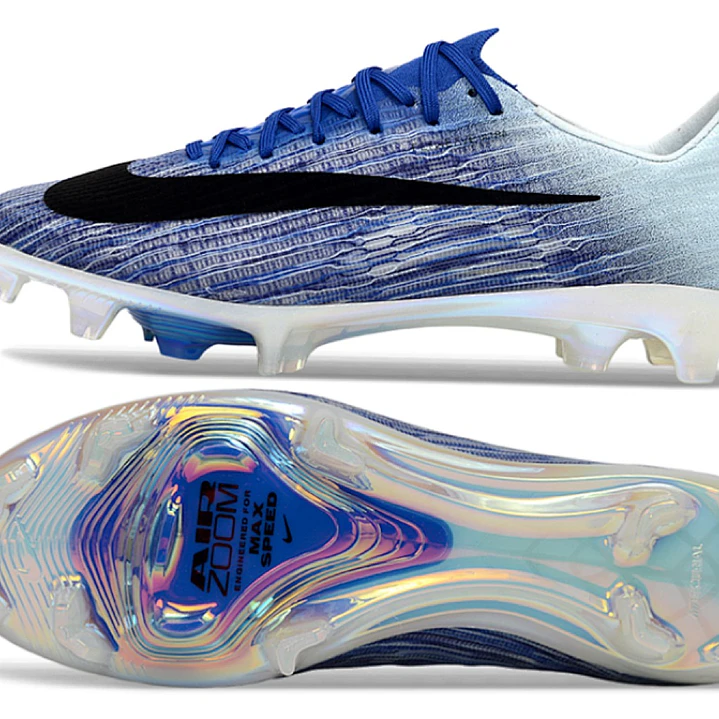 Chuteira Nike Air Zoom Mercurial Vapor 17 Elite FG - Azul e Preto 6