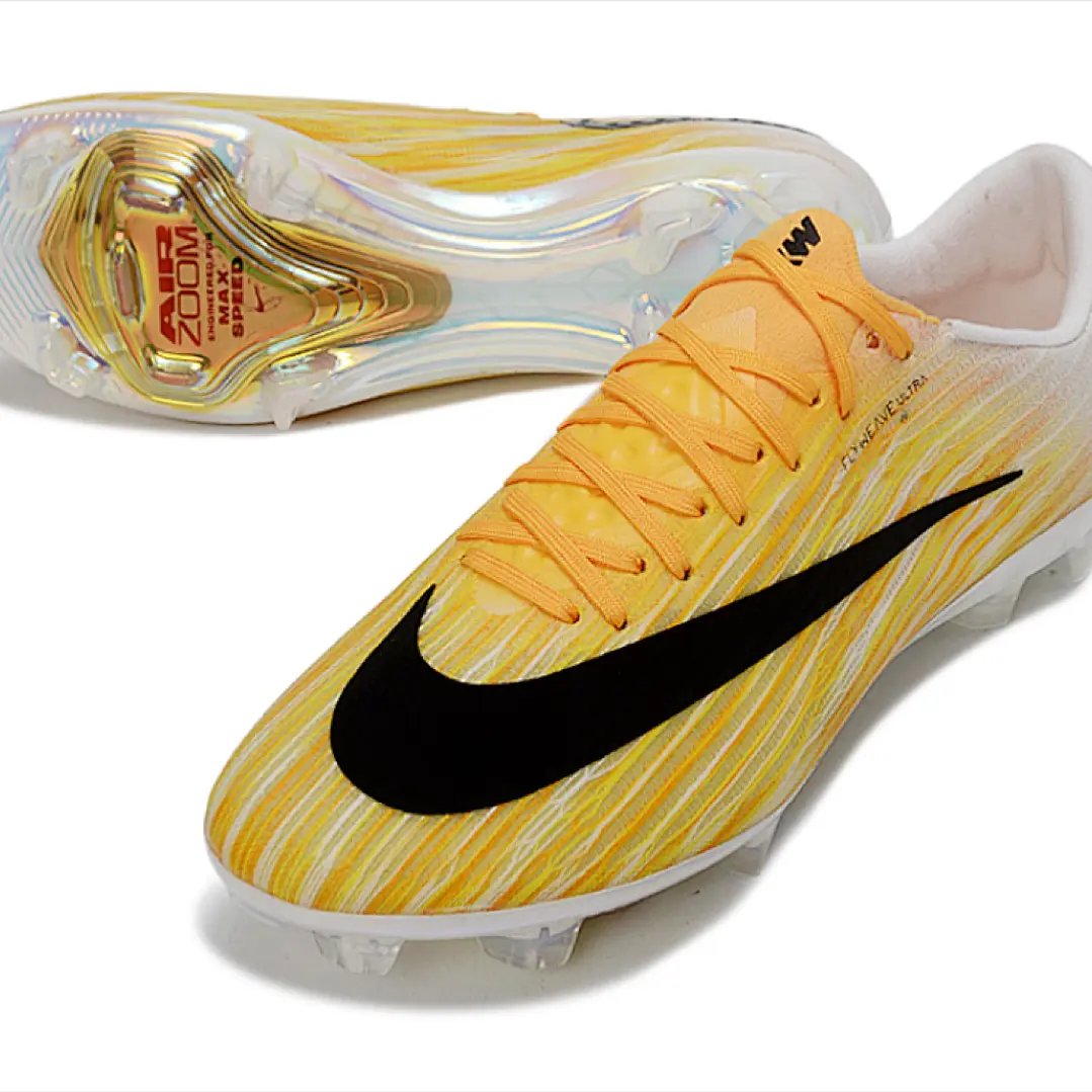 Chuteira Nike Air Zoom Mercurial Vapor 17 Elite FG - Amarelo, Branco e Preto 3