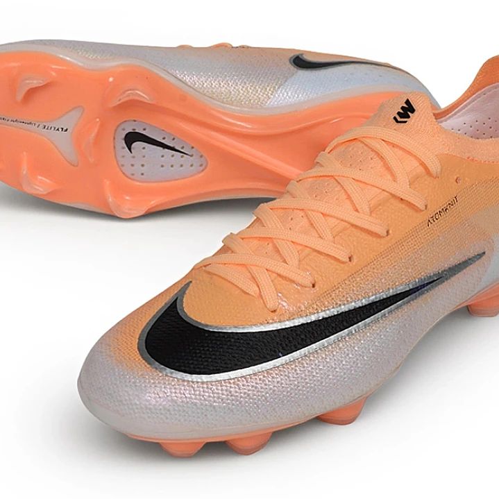Chuteira Nike Mercurial Vapor 17 Elite SE FG - Laranja, Branco e Preto 4