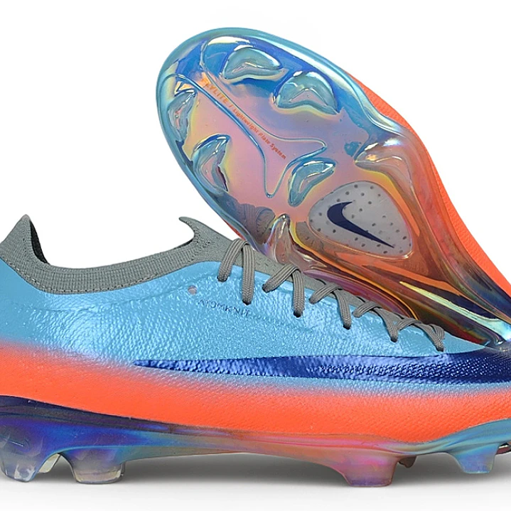 Chuteira Nike Mercurial Vapor 17 Elite SE FG - Lunar, Azul e Laranja 1