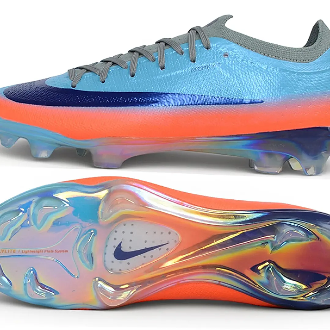 Chuteira Nike Mercurial Vapor 17 Elite SE FG - Lunar, Azul e Laranja 6