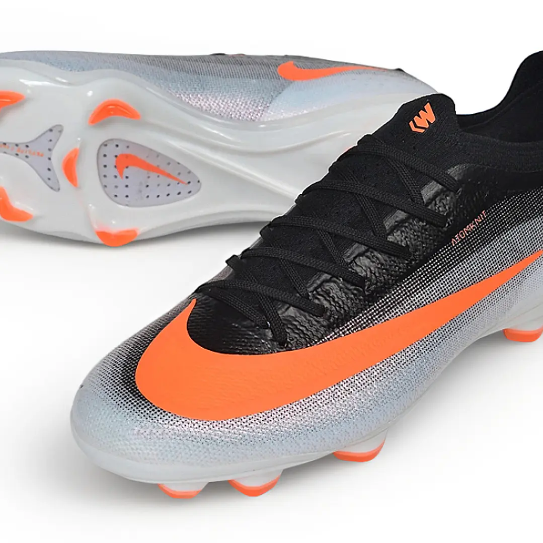 Chuteira Nike Mercurial Vapor 17 Elite SE FG - Branco e Laranja 4
