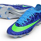 Chuteira Nike Mercurial Vapor 17 Elite SE FG - Azul e Verde - Thumbnail 4