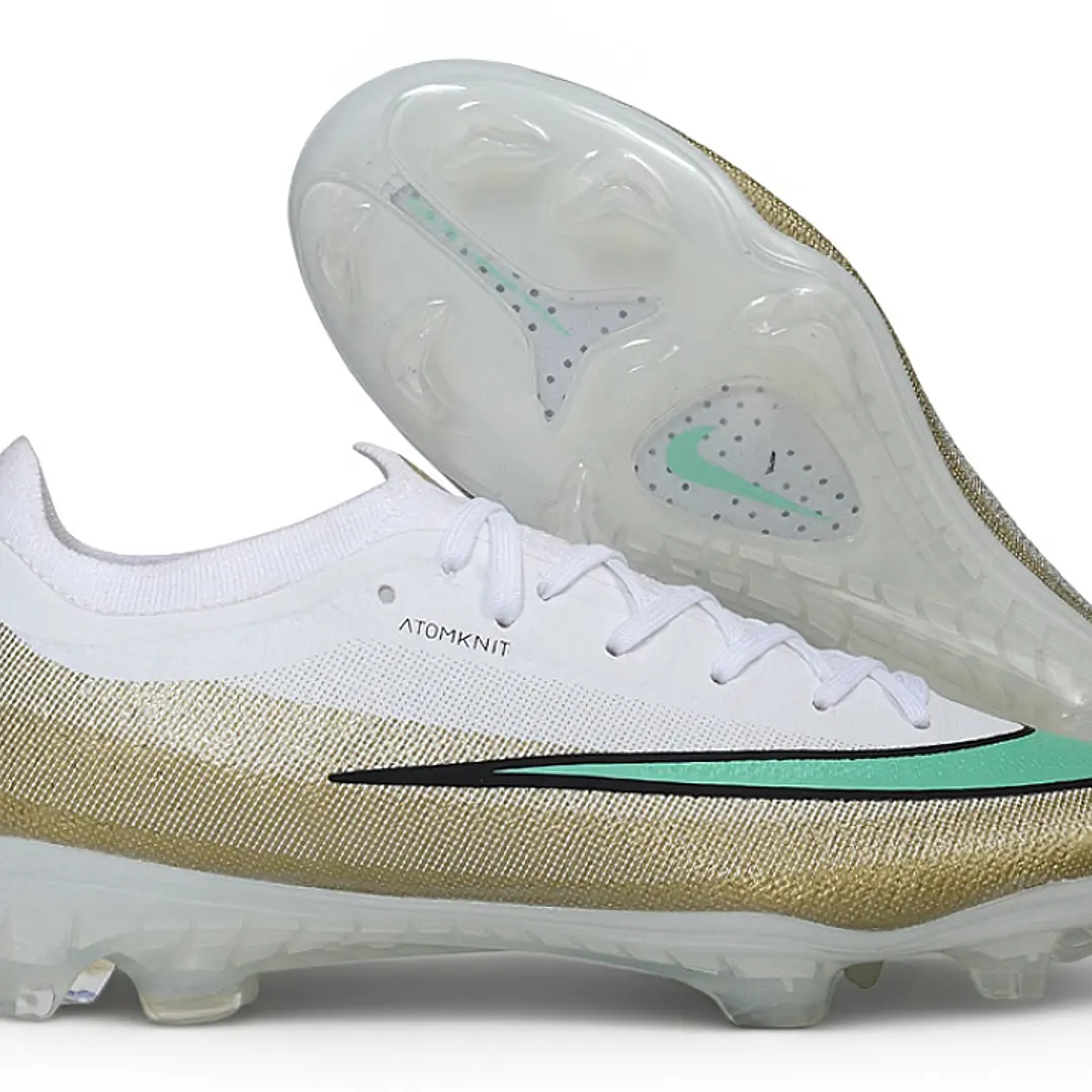 Chuteira Nike Mercurial Vapor 17 Elite SE FG - Branco, Dourado e Jade 1
