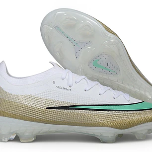 Chuteira Nike Mercurial Vapor 17 Elite SE FG - Branco, Dourado e Jade