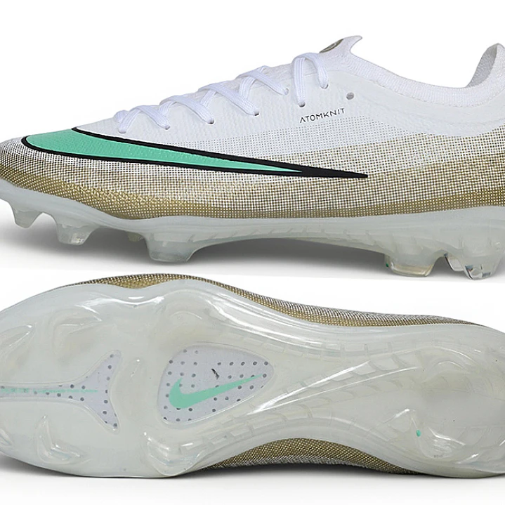 Chuteira Nike Mercurial Vapor 17 Elite SE FG - Branco, Dourado e Jade 5