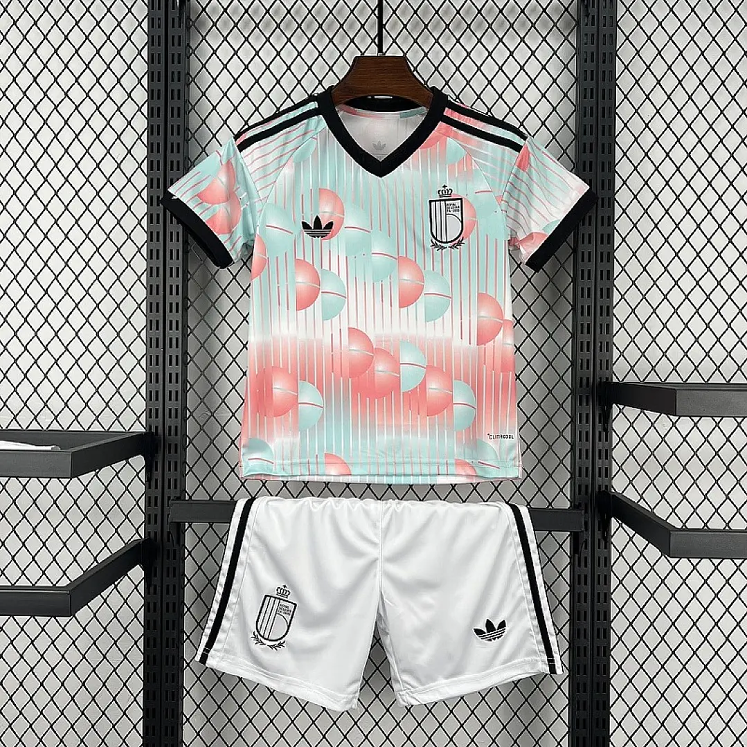 Conjunto Infantil Bélgica 2026 Fora - Copa do Mundo 1