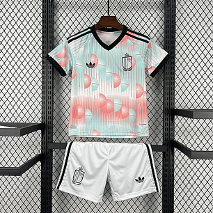 Conjunto Infantil Bélgica 2026 Fora - Copa do Mundo