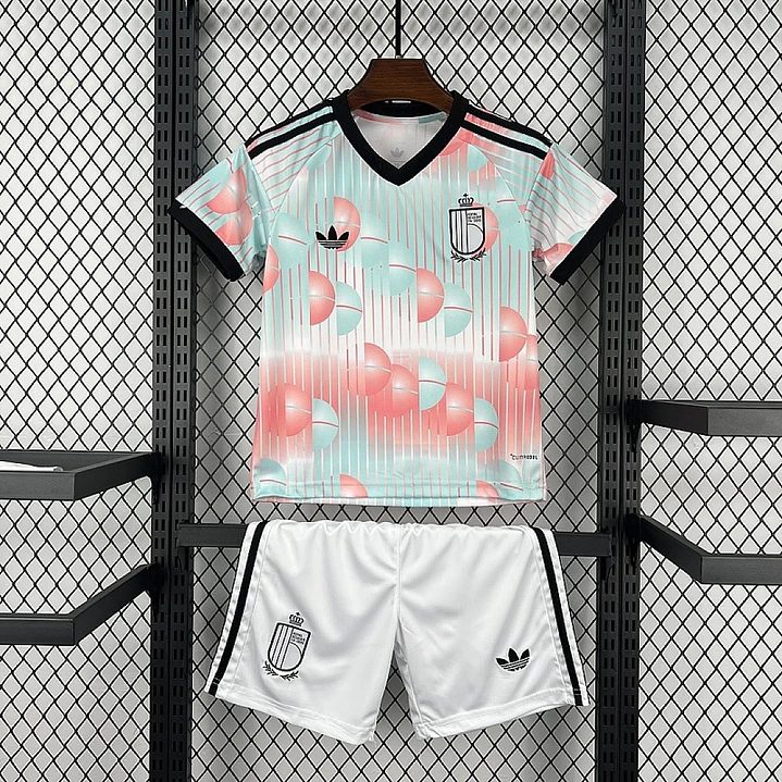 Conjunto Infantil Bélgica 2026 Fora - Copa do Mundo 1