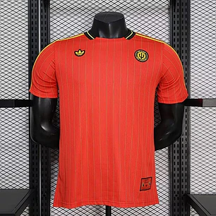 Camisa Bélgica 2026 Vermelha Retrô - Versão Jogador