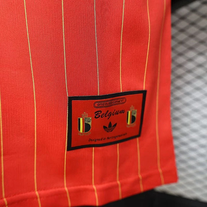Camisa Bélgica 2026 Vermelha Retrô - Versão Jogador 2