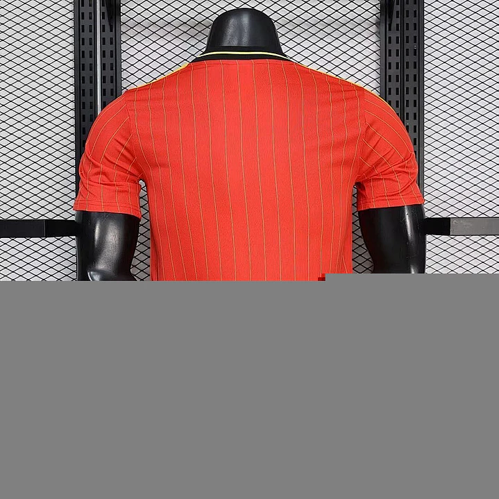 Camisa Bélgica 2026 Vermelha Retrô - Versão Jogador 3