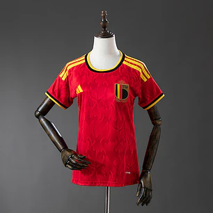 Camisa Bélgica 2026 Casa Feminina