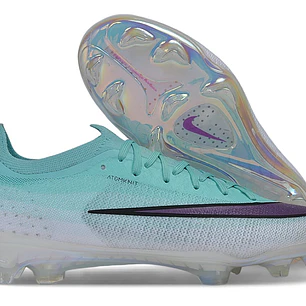 Chuteira Nike Air Zoom Mercurial Superfly XI Elite FG - Jade e Roxo